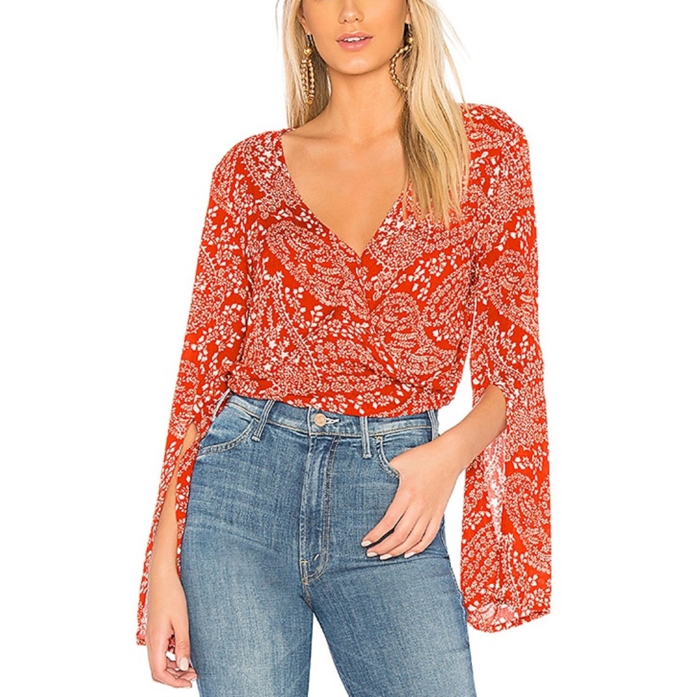 NWT burnt orange long sleeve top Love Street Top